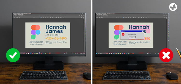 Embed Fonts and Outline Text